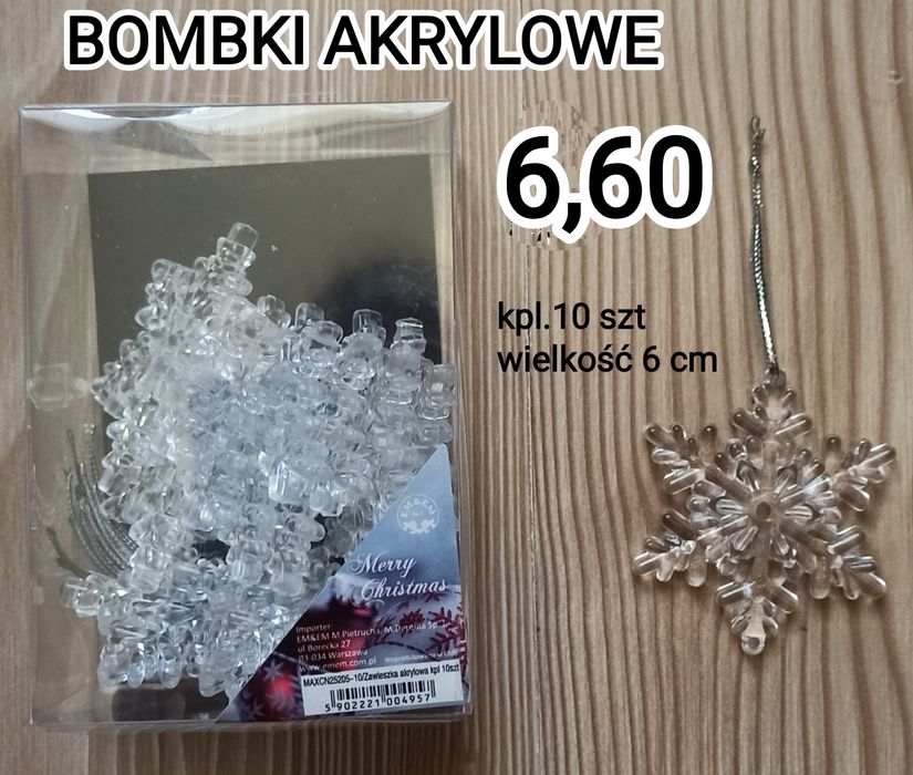 Bombki  akrylowe