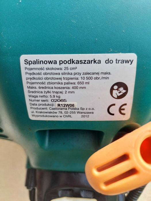 Podkaszarka spalinowa do trawy 25cm3 nie wiem czy działa