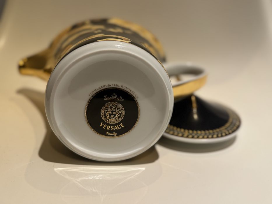 Bules de chá e leite Versace Rosen thal , modelo Vanity