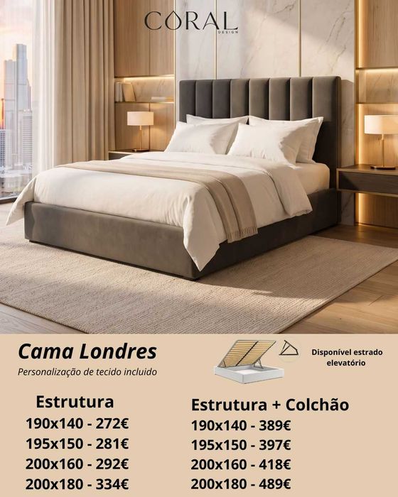 Camas Novas Estofadas