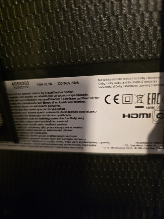 TCL model 40S6203