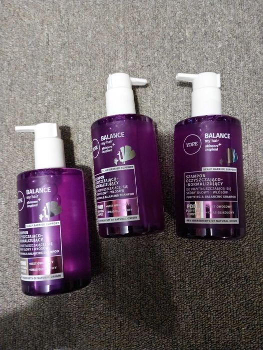3 x szampon Balance my hair firmy Yope
