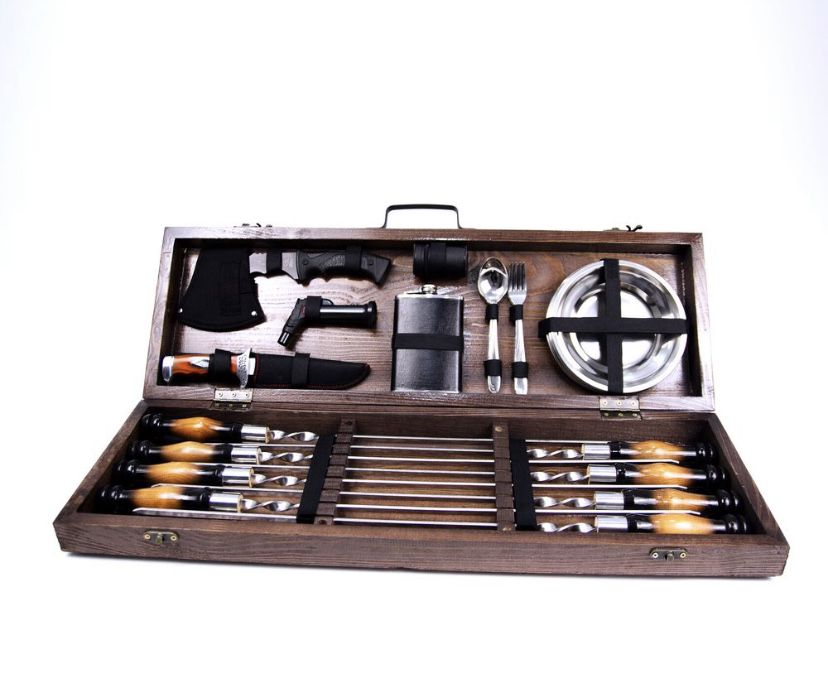 Подарочные наборы Шампуров в Деревянном ящике 6 видов