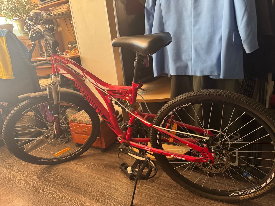 Велосипед 24" Discovery ROCKET AM2 14G DD стальное с крылом