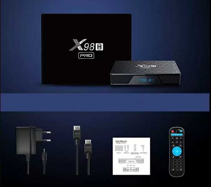 X98H PRO 2гб 16гб  Андроїд 12 Allwinner H618 смарт приставка 2024 року