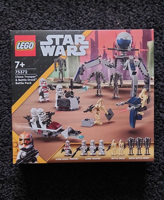 Lego 75372 Star Wars Zestaw z żołnierzem armii klonów i droidem bojowym