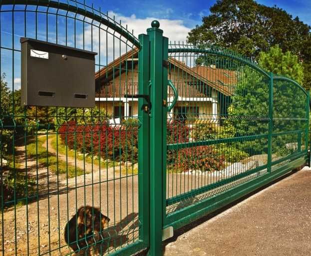 Ogrodzenie panelowe łukowe podmurówka montaż panel łuk brama