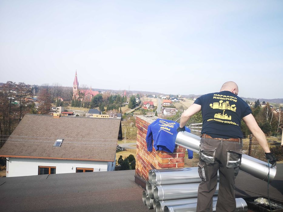 Frezowanie komina wkład ceramiczny rozwiercanie naprawa komina