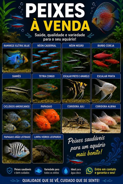 Peixes hornamentais