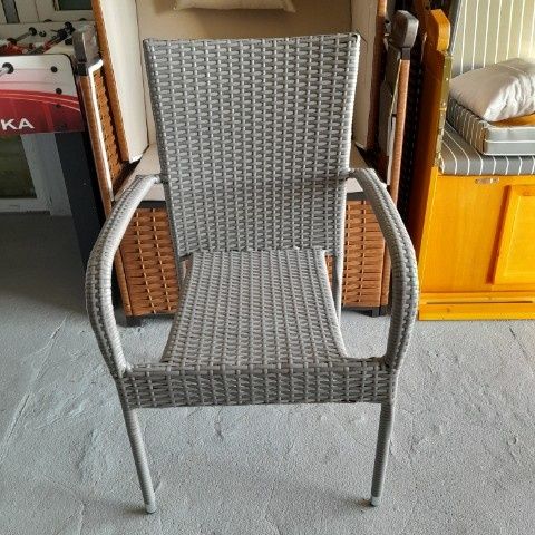 Zestaw mebli ogrodowych, Stół + 6 krzeseł, kolor siwy! Technorattan!