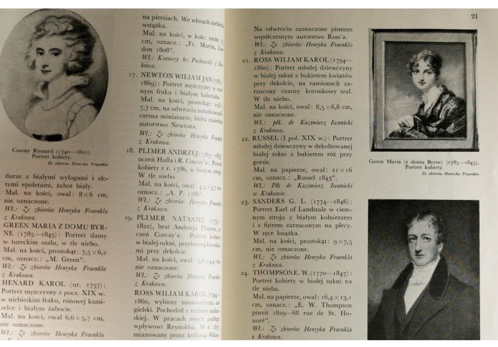 Stara książka - Wystawa miniatur na tle wnętrz pałacu Hr. Pusłowskich,