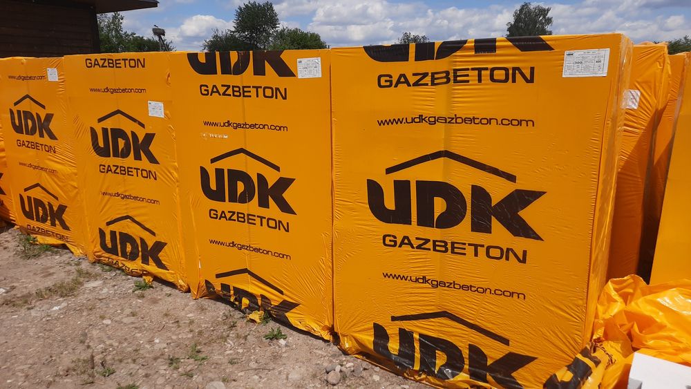 Газоблок UDK. Доставка+вигрузка маніпулятором.