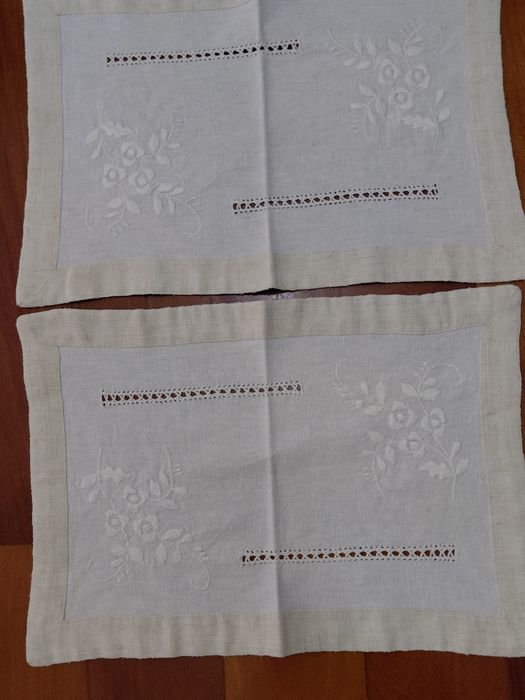 Jogos de quarto   em iinho,,croche,bordados a mao ,desde