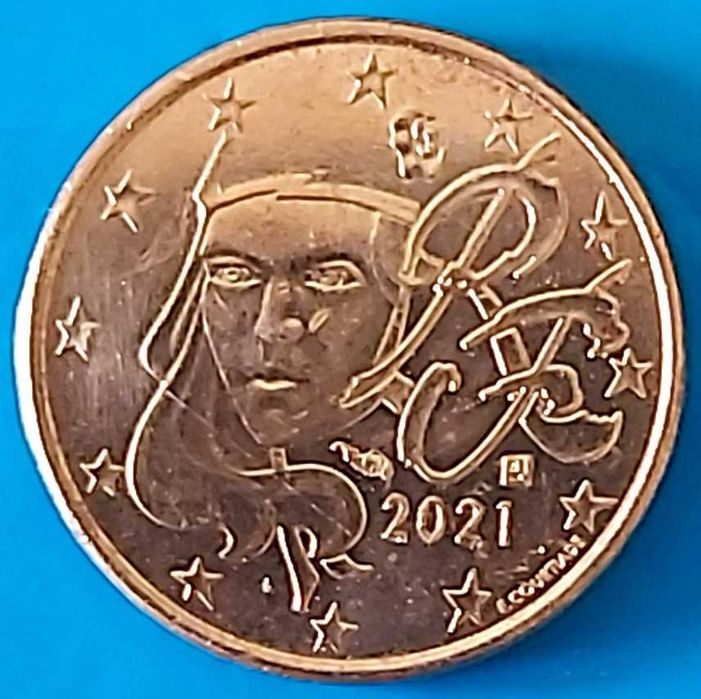 1 Cêntimo de 2021 de França