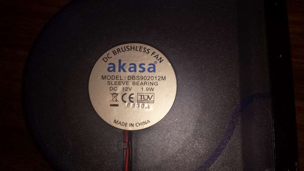 Cooler Exaustor Gabinete Akasa 12v 1.9w Dbs902012m