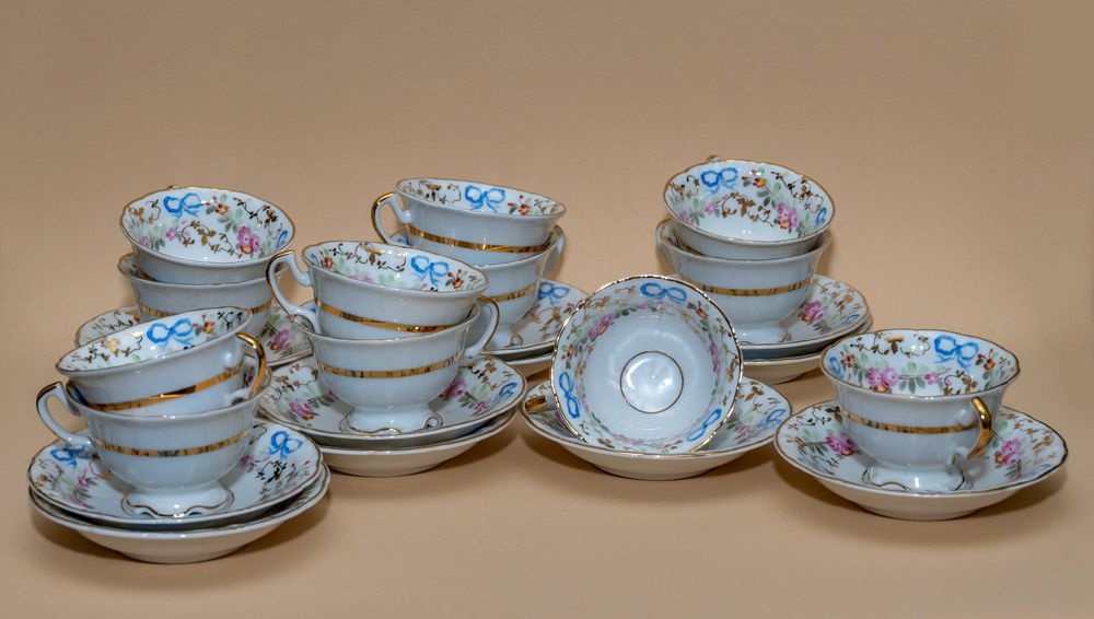 Vista Alegre Serviço Café "lacinhos"