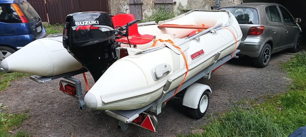 Zestaw ponton Suzumar + silnik Suzuki 15 HP + wózek