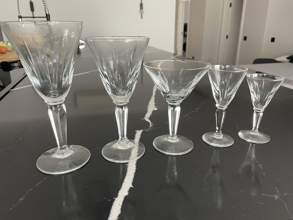 Copos de cristal Vintage