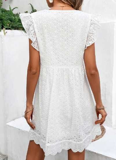 Vestido branco em bordado ingles (NOVO POR ESTREAR) 6