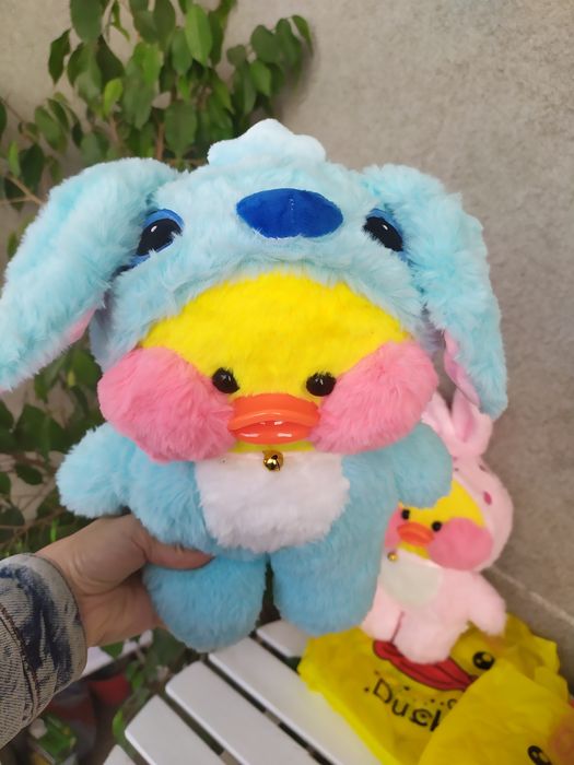 Утка Lalafanfan Cafe Mimi Duck плюшевая модная игрушка