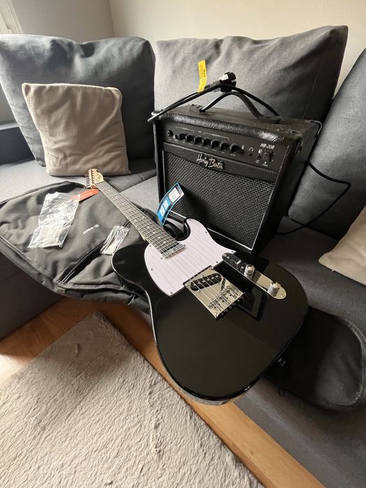 Zestaw gitarowy Harley Benton TE-20 BK Standard Series