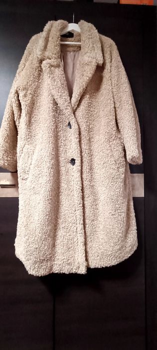 Płaszcz Zara baranek XXL duży