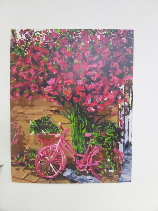 Розмальована картина по номерах