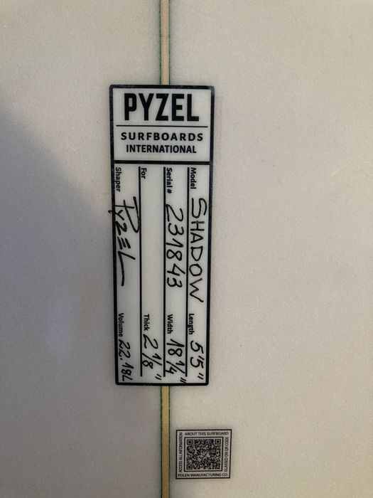 Surfboard Pyzel 5'5