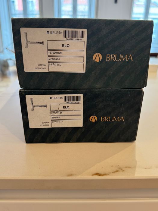 Sifão lavatorio BRUMA ELO Satinox - novo