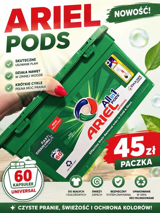 Kapsułki do prania Ariel 60 kapsułek