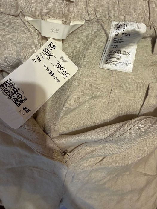 Нові Шорти льон, h&m, лляні m