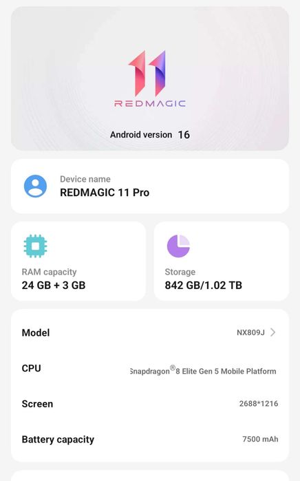 RedMagic 11 Pro 24GB 1TB