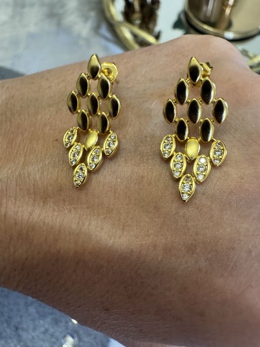 Kolczyki plastry miodu Premium