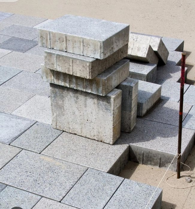 Brukarstwo Bruki Układanie kostki  kostka brukowa