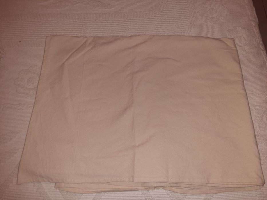 Colcha e lençol de linho
