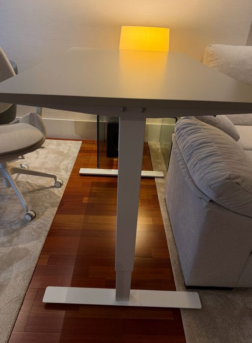 TROTTEN
Secretária IKEA TROTTEN sentado/em pé, bege/branco, 120x70 cm