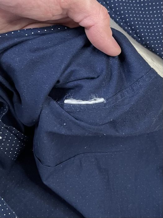 Tommy Hilfiger slim fit рубашка 41 L размер с длинным рукавом синяя
