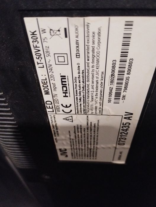 Telewizor 50", LED używany, sprawny