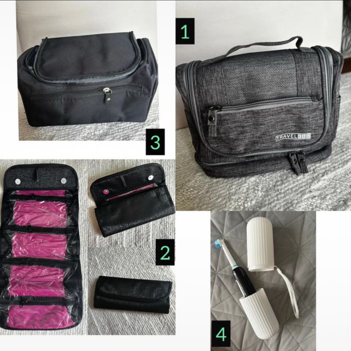 Zestaw podróżny 3w1 – kosmetyczka + 2 organizery do walizki + GRATIS