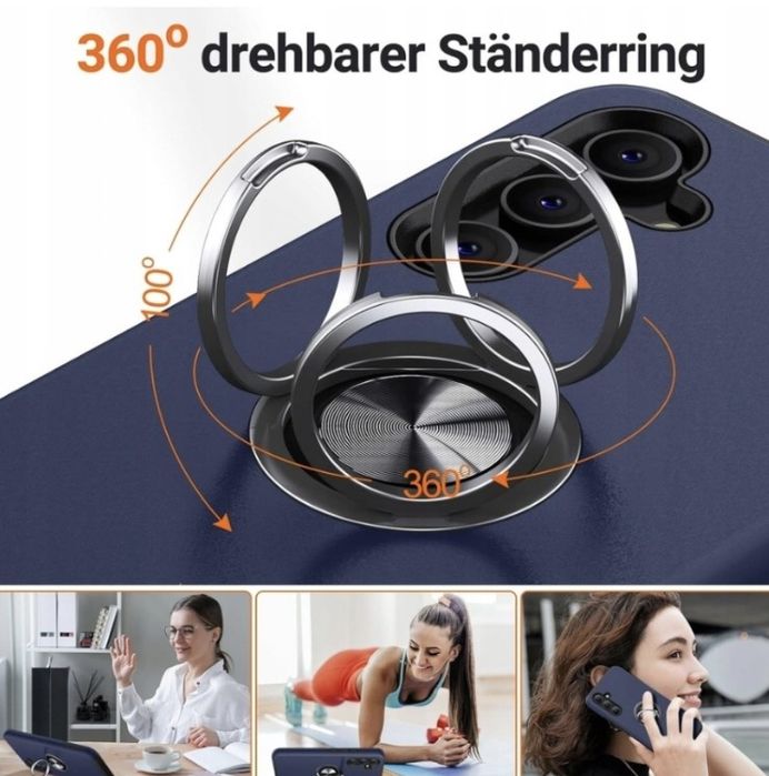 Etui Samsung Galaxy A54 5G z obrotowym magnetycznym uchwytem