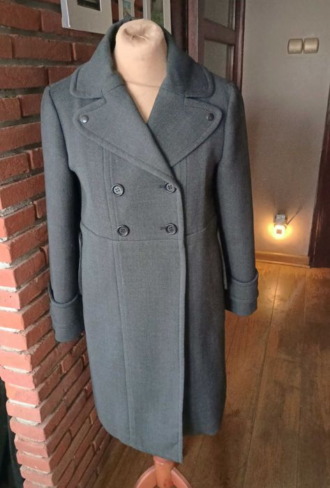 Max Mara elegancki dwurzędowy płaszcz 34