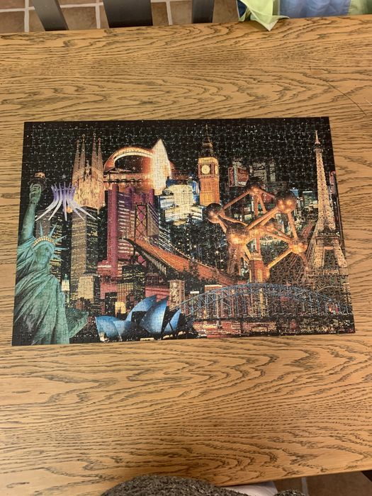 Puzzle 1000 peças completo Neon