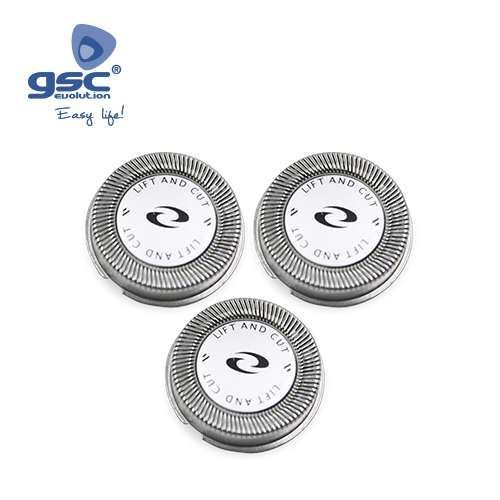 Kit 3 cabeças de maquina barbear philishave Philips Novas