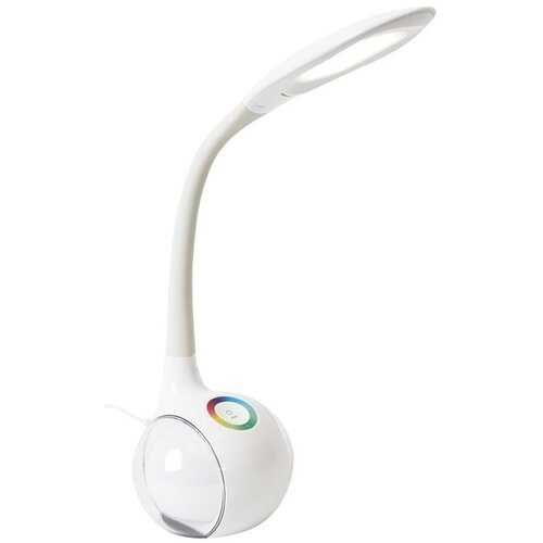 Lampka biurkowa LED PLATINET 43130 Biała nocna kolory regulacja USB