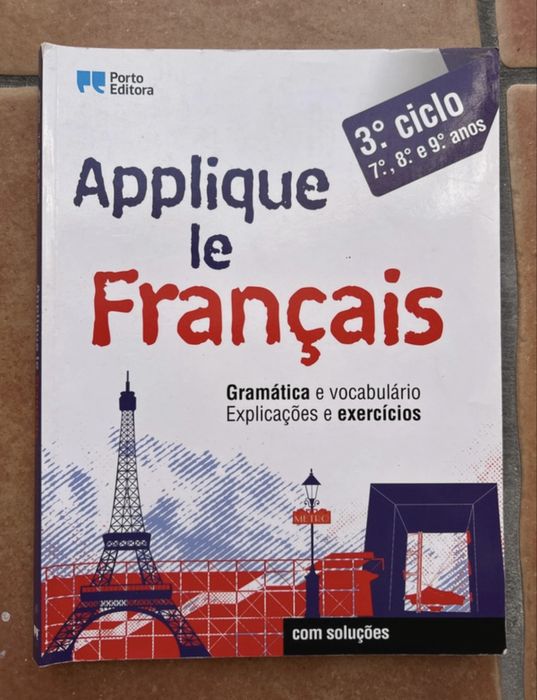 Livro apoio escolar Francês 3° ciclo