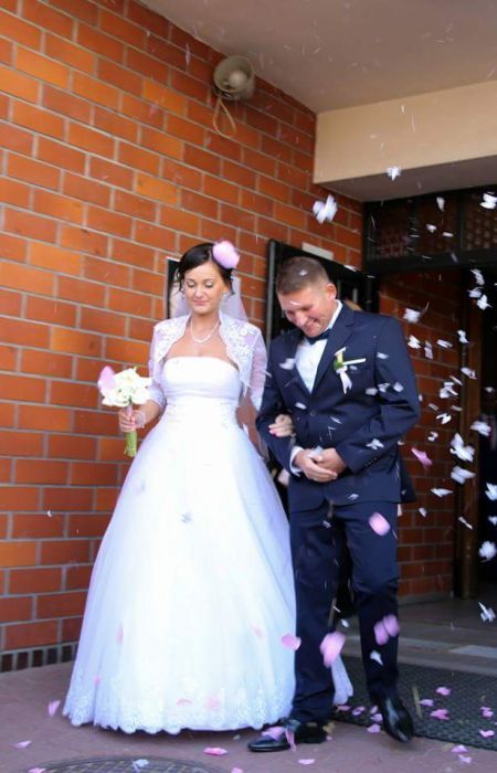 Suknia Ślubna MS-Moda rozmiar 36-38+ dodatki