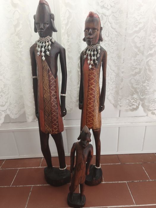 Estatuetas artesanato africano