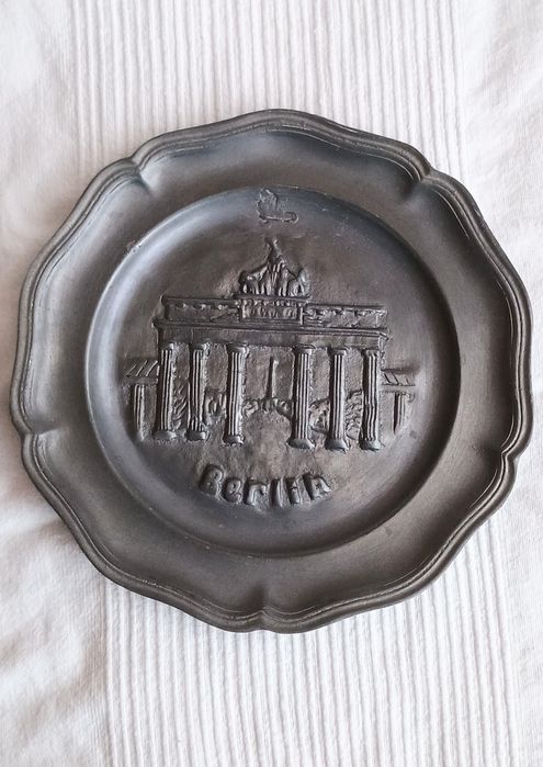 Talerz cynowy Brama Brandenburska