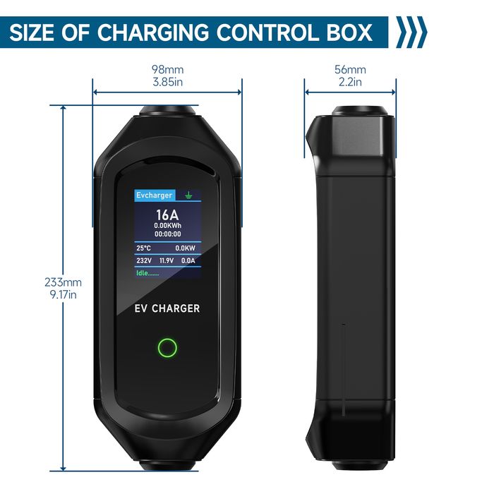 3.6KW 16A wallbox elektryczna ładowarka typ 2 WIFI / 3,5m