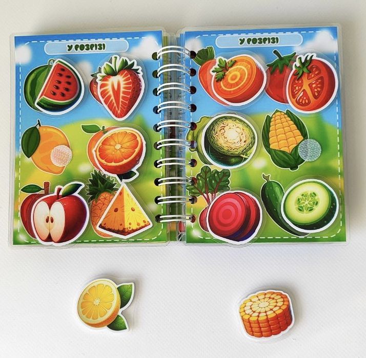 Книжечка на липучках, ігри на липучках